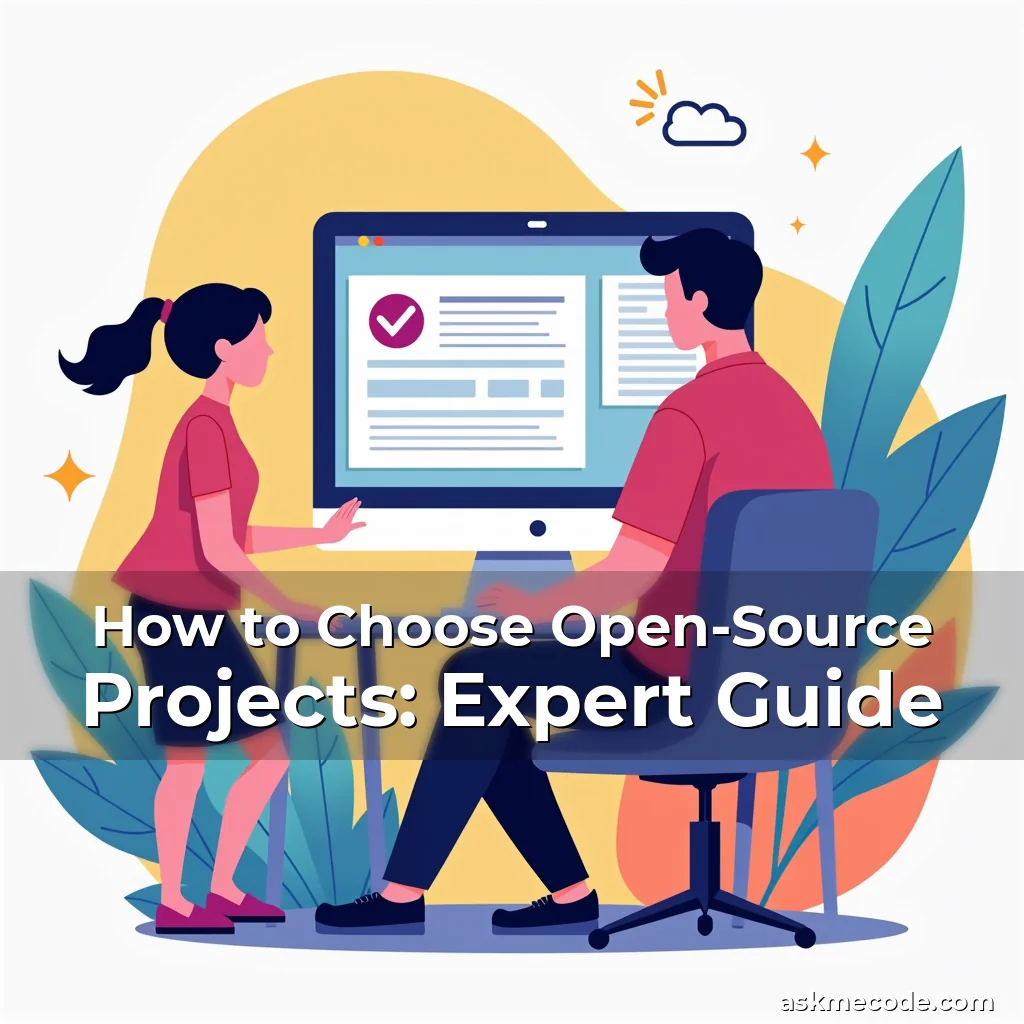 Artistic representation for How to Choose Open-Source Projects: Expert Guide