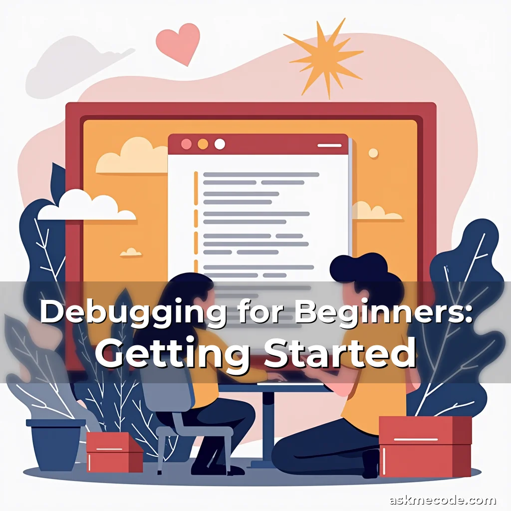 Artistic representation for Debugging for Beginners: Getting Started