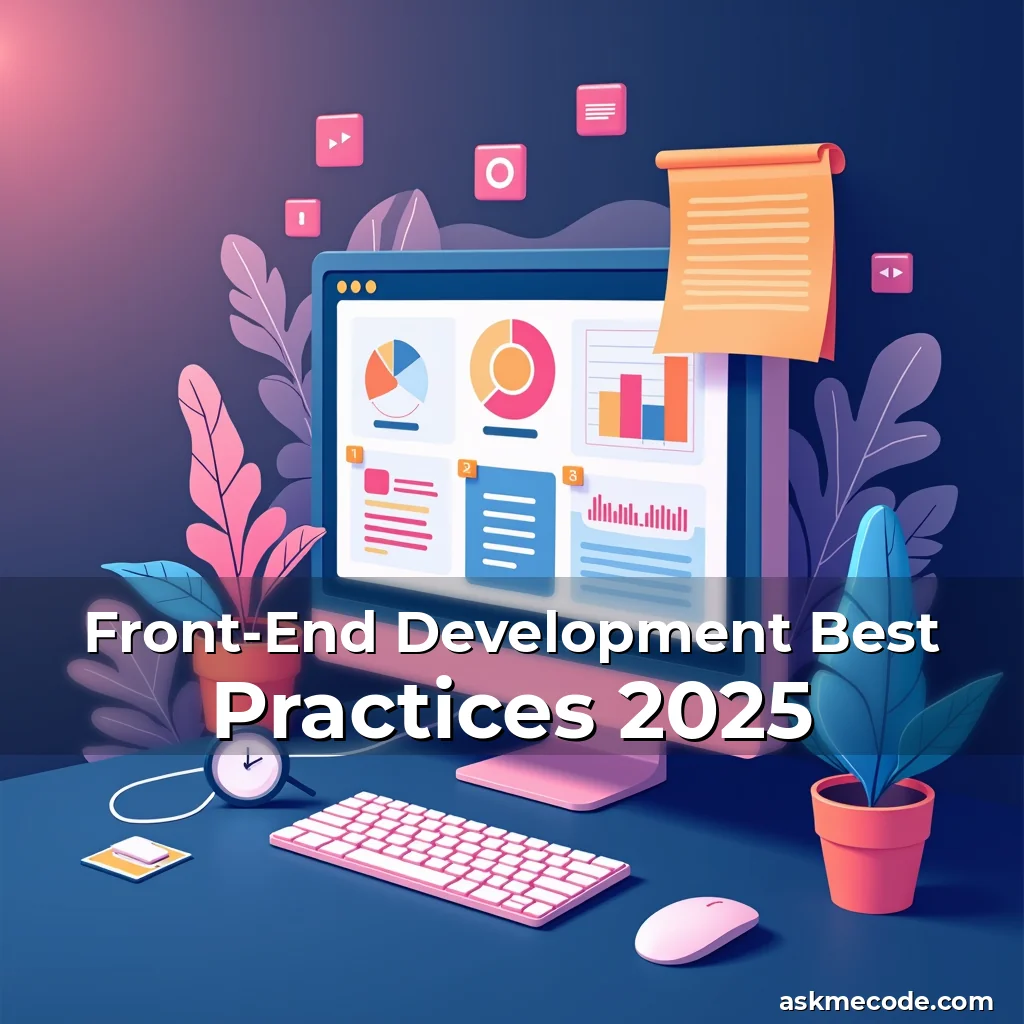 Artistic representation for Front-End Development Best Practices 2025