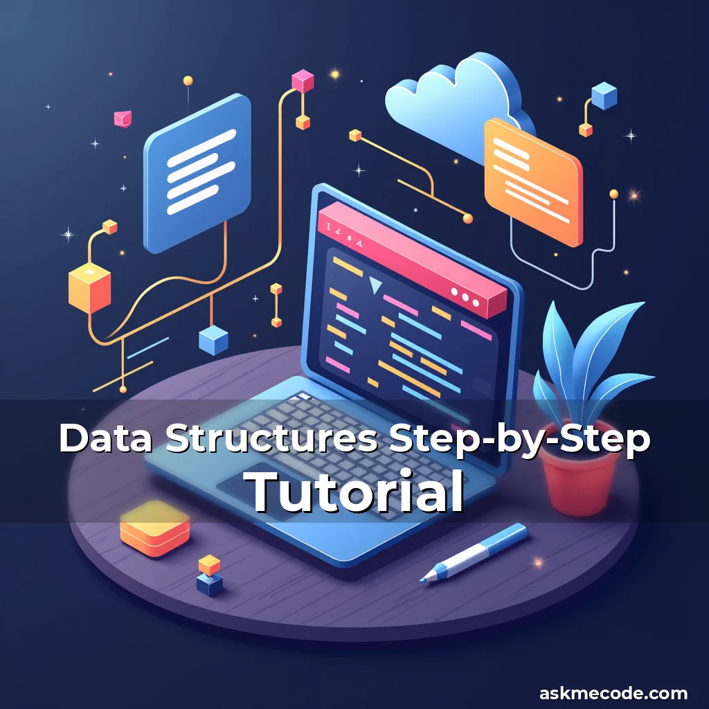 Artistic representation for Data Structures Step-by-Step Tutorial