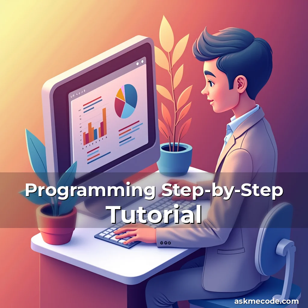 Artistic representation for Programming Step-by-Step Tutorial