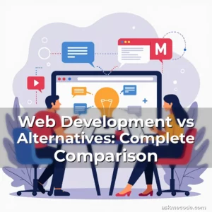 Artistic representation for Web Development vs Alternatives: Complete Comparison