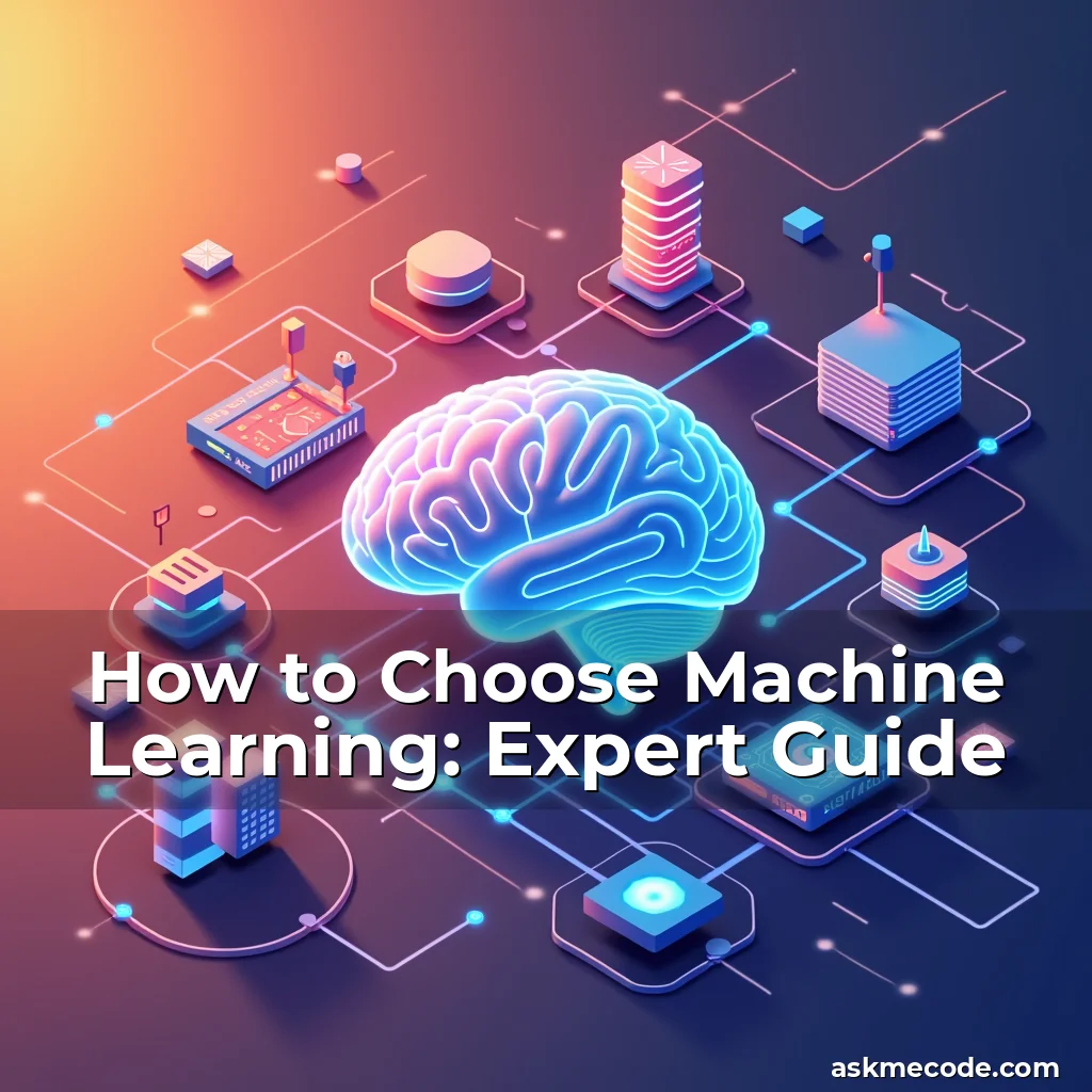Artistic representation for How to Choose Machine Learning: Expert Guide