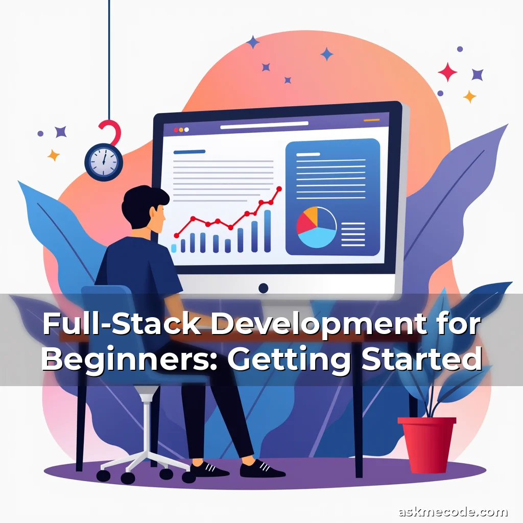 Artistic representation for Full-Stack Development for Beginners: Getting Started