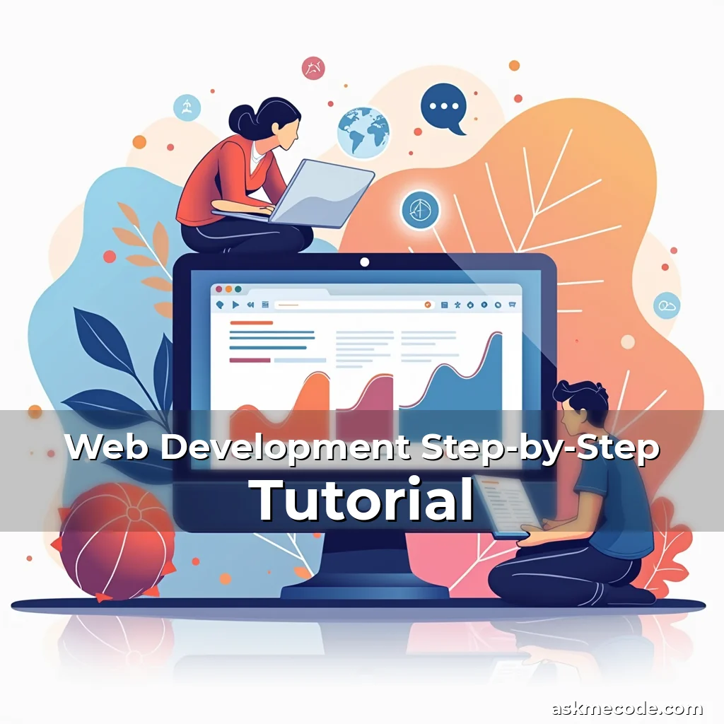 Artistic representation for Web Development Step-by-Step Tutorial