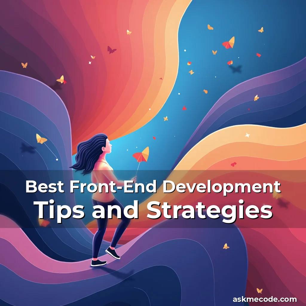 Artistic representation for Best Front-End Development Tips and Strategies