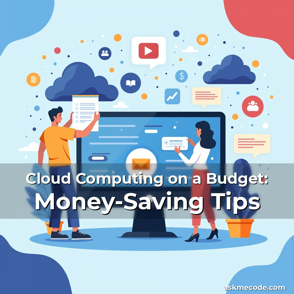 Artistic representation for Cloud Computing on a Budget: Money-Saving Tips