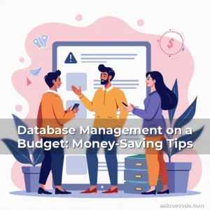 Artistic representation for Database Management on a Budget: Money-Saving Tips