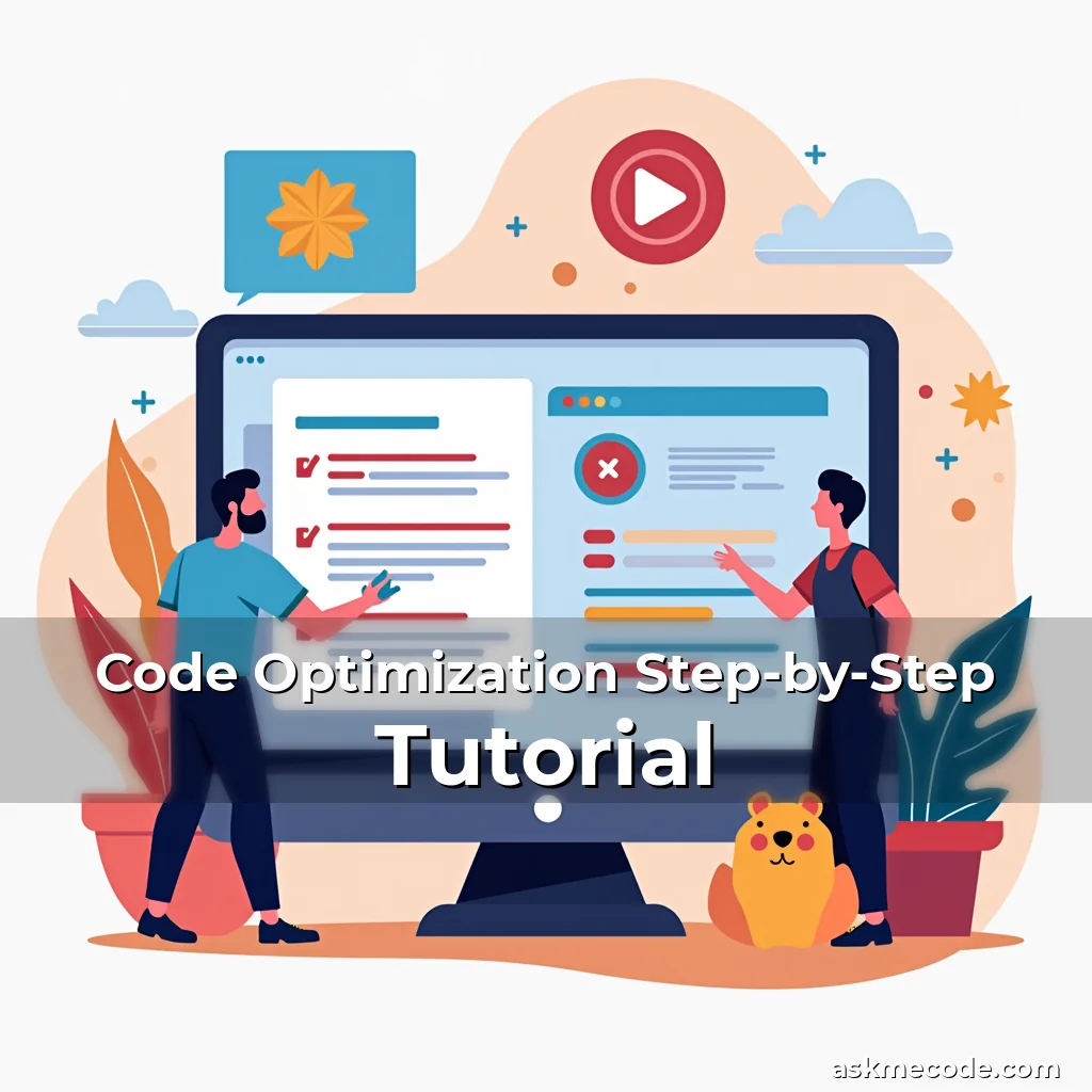 Artistic representation for Code Optimization Step-by-Step Tutorial