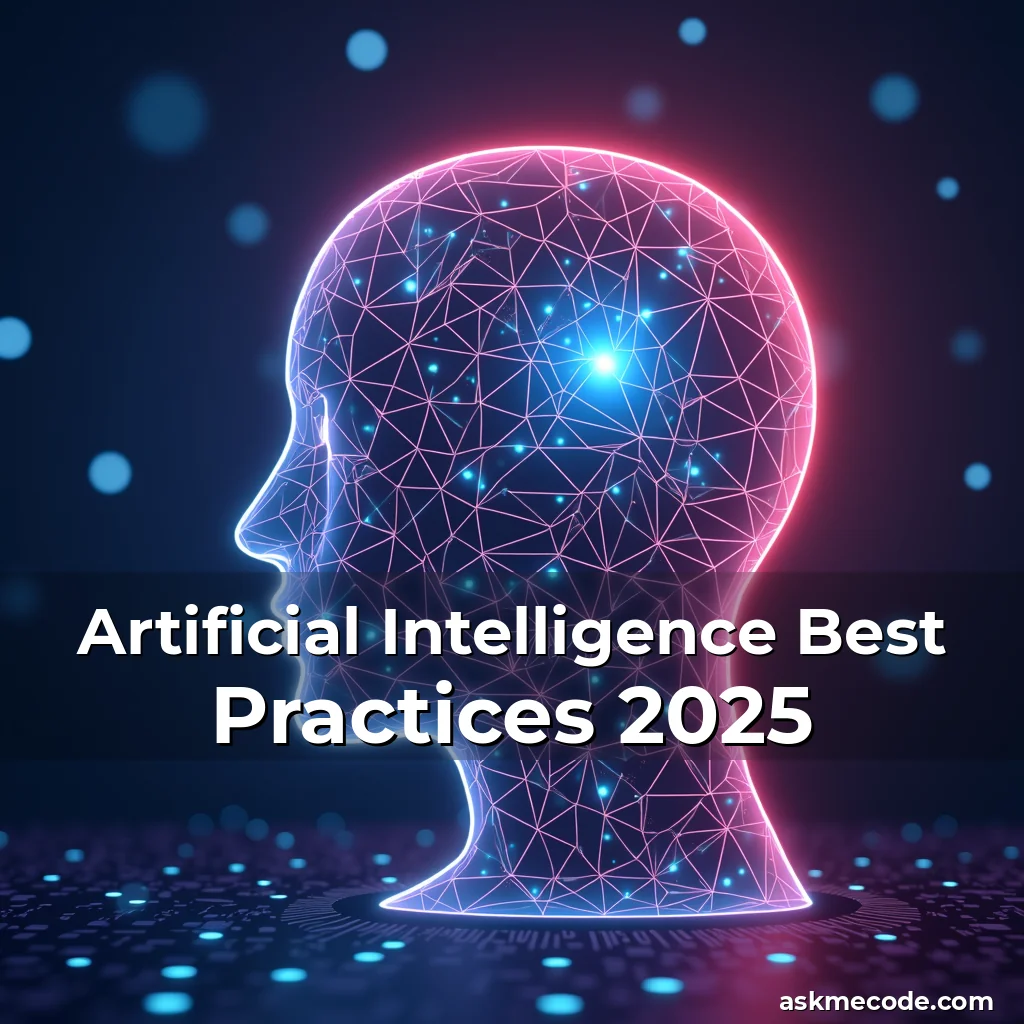Artistic representation for Artificial Intelligence Best Practices 2025