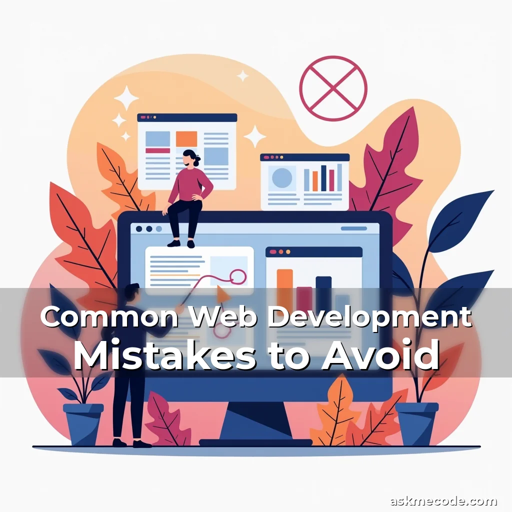 Artistic representation for Common Web Development Mistakes to Avoid