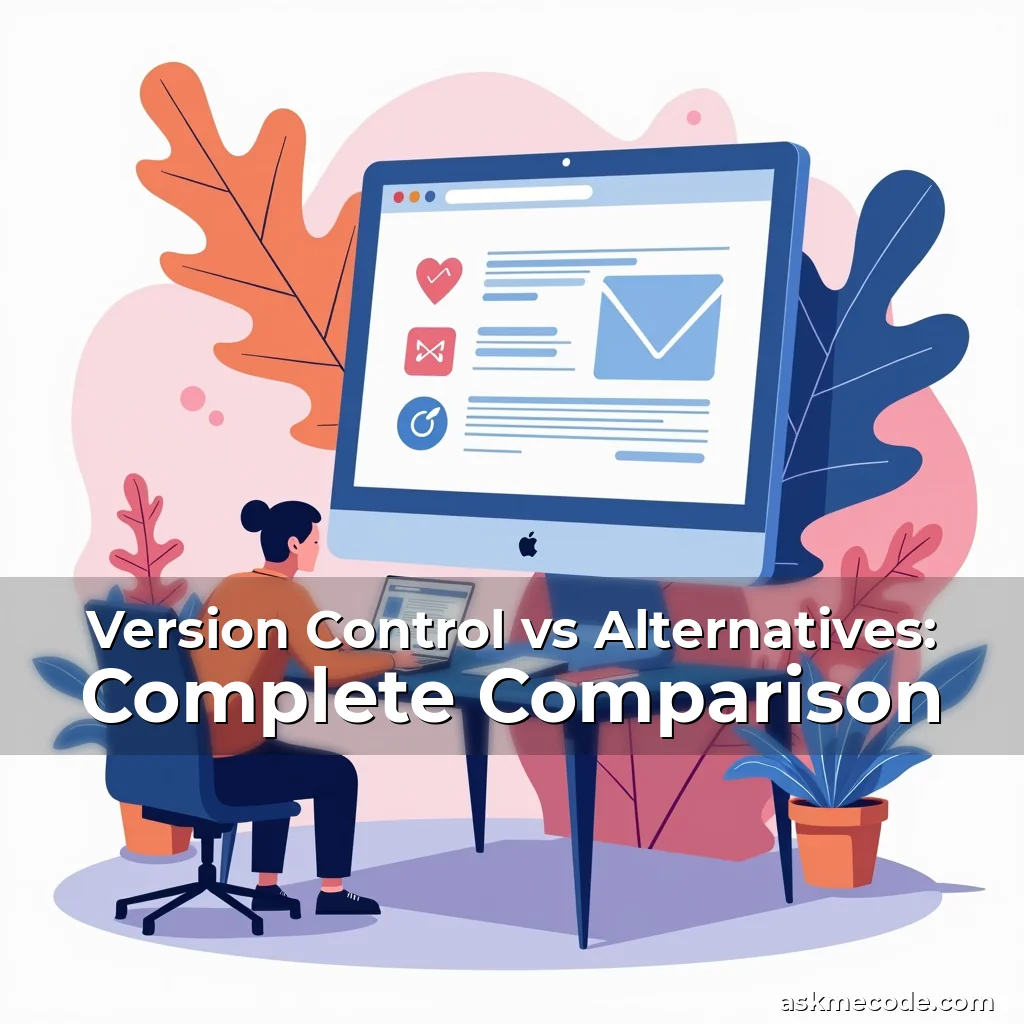 Artistic representation for Version Control vs Alternatives: Complete Comparison