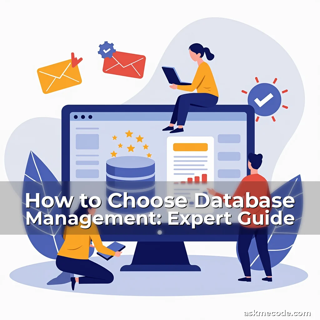 Artistic representation for How to Choose Database Management: Expert Guide