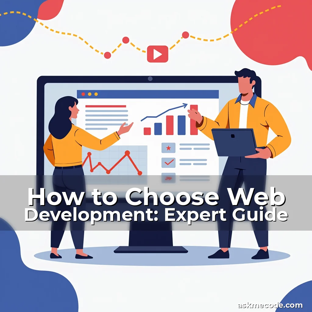 Artistic representation for How to Choose Web Development: Expert Guide