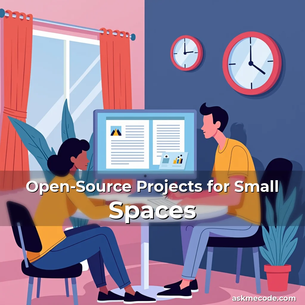 Artistic representation for Open-Source Projects for Small Spaces